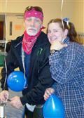 Jim Monday and Landice Kyzer having some fun.